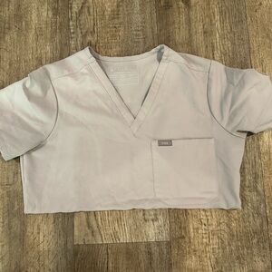 Figs Classic Slate V-Neck Scrub Top